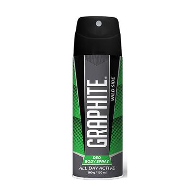 Graphite All Day Active Deo Body Spray - Wild Side 150 ml - Men Deodorants/Roll-Ons