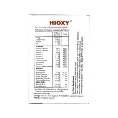 HIOXY Tablet 10's - Supplements-Vam