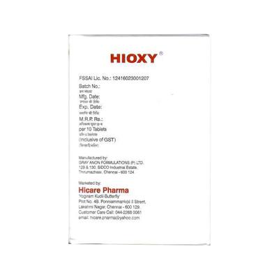 HIOXY Tablet 10's - Supplements-Vam