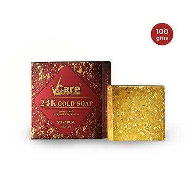 VCare 24K Gold Soap 100 gm - Soaps