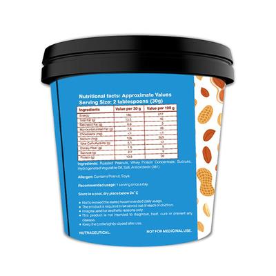 Novkafit Peanut Butter with Whey Protein - Crunchy 200 gm - Whey Proteins