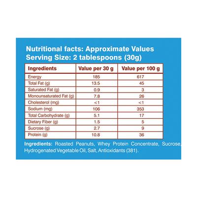 Novkafit Peanut Butter with Whey Protein - Crunchy 200 gm - Whey Proteins