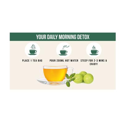 Vahdam Green Tea Bags - Detox Kahwa 15's - Teas