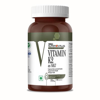 Abbie's Nutrition Plus Vitamin-K2 100 mcg Capsule 120's - Multi-Vitamins