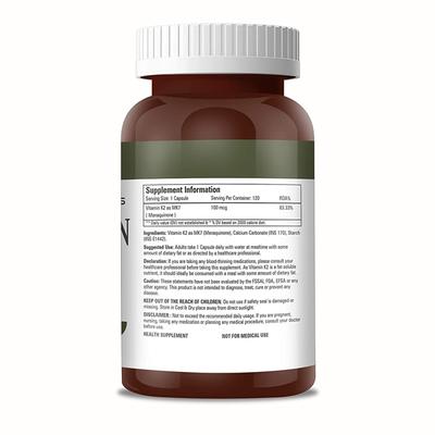 Abbie's Nutrition Plus Vitamin-K2 100 mcg Capsule 120's - Multi-Vitamins