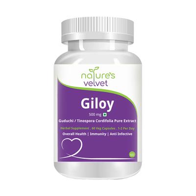 Natures Velvet Giloy 500 mg Veg capsule 60's - Giloy