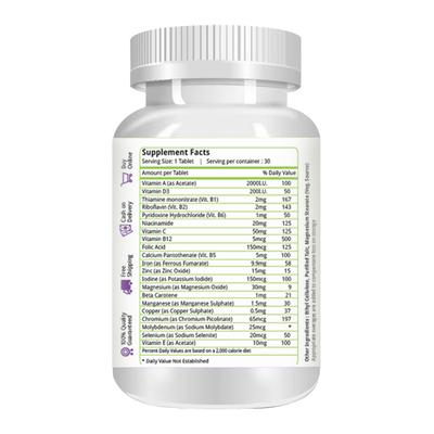 Natures Velvet MultiVitamin Minerals & AntiOxidants Tablet 30's - Health Products