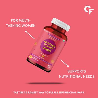 CF Multi-Vitamins For Women Veg Gummies - Mixed Fruit Flavour 60's - Multi-Vitamins