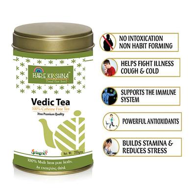 Vringra Hare Krishna Herbal Vedic Tea Powder 200 gm - Teas