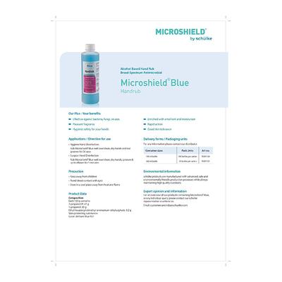 Microshield Blue Handrub Solution 500 ml - Hand Sanitizer