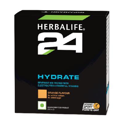 Herbalife Nutrition 24 Hydrate Powder - Orange Flavour (Pack of 20 x 5 gm) - Workout Essentials