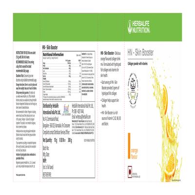 Herbalife Nutrition HN - Skin Booster Powder - Orange Flavour (Pack of 30 x 10 gm) - General Health