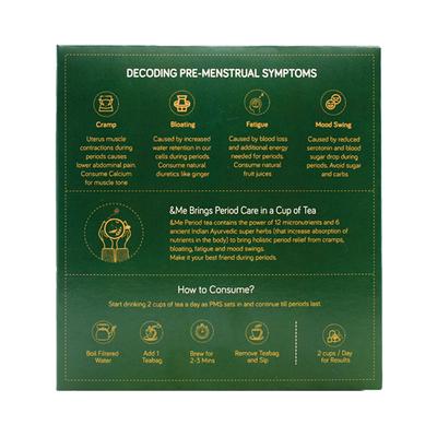 &Me Period Tea bags - Spearmint Rose Flavour 30's - Health Products