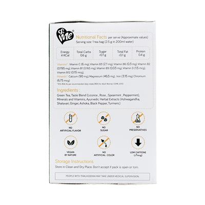 &Me Period Tea bags - Spearmint Rose Flavour 30's - Health Products