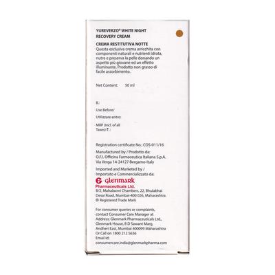 YU REVERZO WHITE NIGHT RECOVERY Cream 50ml - Dry Skin-Emo