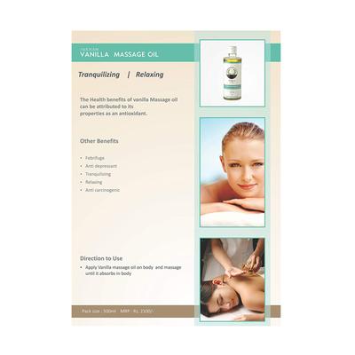 Sukham Organic Massage Oil - Vanilla 500 ml - Lotions & Creams