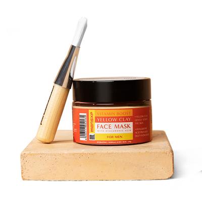 MensXP Mud Vitamin Boost Yellow Clay Men's Face Mask - Hyaluronic Acid 50 gm - Face Creams