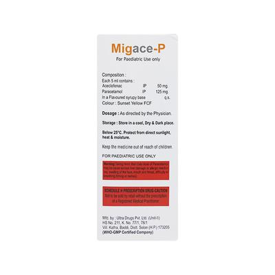 MIGACE P Oral Suspension 60ml - Pain relief-Nsa