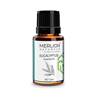 Merlion Naturals Essential Oil Combo - Eucalyptus + Lemongrass + Tea Tree + Peppermint + Orange + Lavender (Pack of 12 ml Each) - Essential Oils