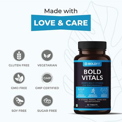 Boldfit Bold Vitals Tablet 60's - Workout Essentials