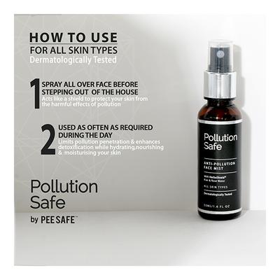 Pee Safe Pollution Safe Anti-Pollution Face Mist Spray 50 ml (N) - Face Creams