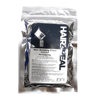 Hair4Real Hair Building Fiber Powder - Dark Brown (Refill) 37 gm - Hair Perms & Texturizers