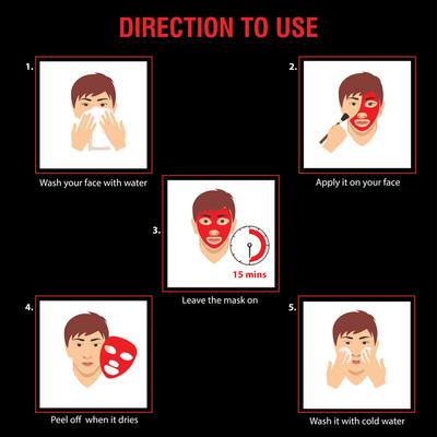 The Men's Lab Volcanic Peel Off Face Mask 100 ml - Masks & Peels