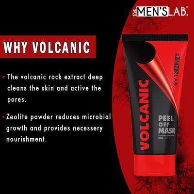 The Men's Lab Volcanic Peel Off Face Mask 100 ml - Masks & Peels