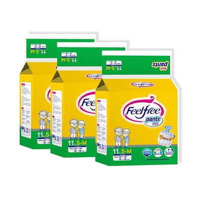 Feelfree Adult Pull Up Diaper Pant - S-M (Pack of 3 x 11's) - Adult Diapers & Pads
