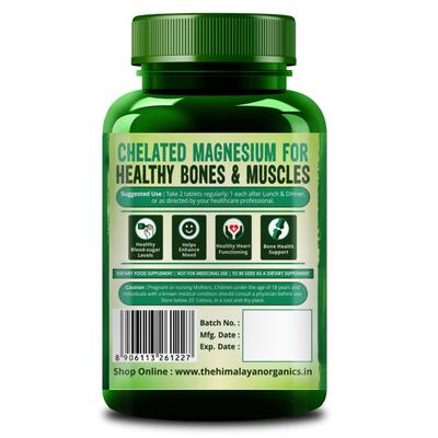 Himalayan Organics Magnesium Citrate + Glycinate Tablet 120's - Calcium And Minerals