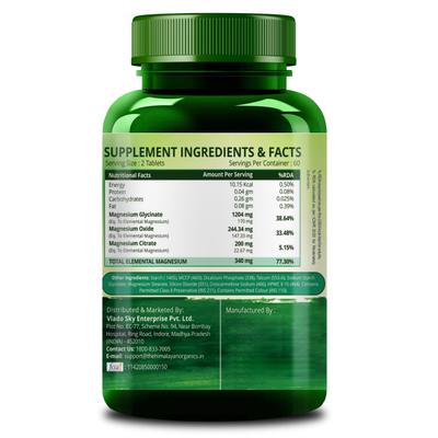 Himalayan Organics Magnesium Citrate + Glycinate Tablet 120's - Calcium And Minerals