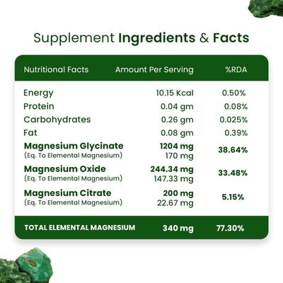 Himalayan Organics Magnesium Citrate + Glycinate Tablet 120's - Calcium And Minerals