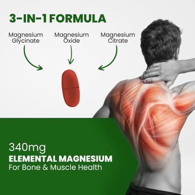 Himalayan Organics Magnesium Citrate + Glycinate Tablet 120's - Calcium And Minerals