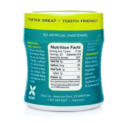 Spry Dental Defense Sugar Free Gum - Natural Wintergreen 55's - Mouth Refreshners