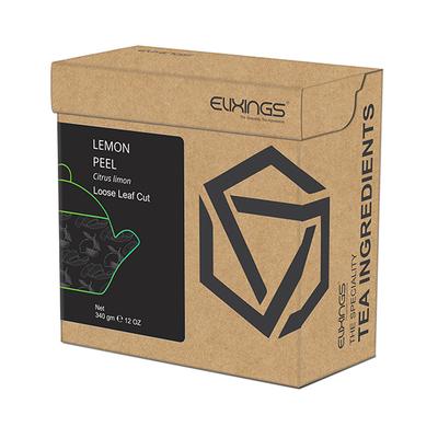 Elixings Tea Ingredient Loose Leaf Cut - Lemon Peel 340 gm - Masks & Peels