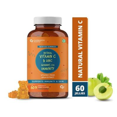 CF Natural Vitamin C & Zinc Veg Gummies for Immunity - Orange Flavour 60's - Multi-Vitamins