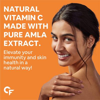 CF Natural Vitamin C & Zinc Veg Gummies for Immunity - Orange Flavour 60's - Multi-Vitamins