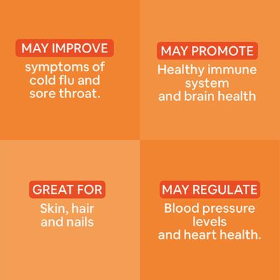 CF Natural Vitamin C & Zinc Veg Gummies for Immunity - Orange Flavour 60's - Multi-Vitamins