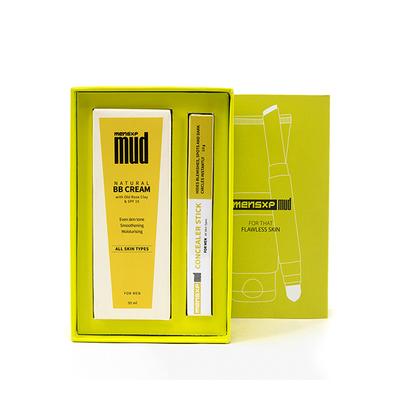 MensXP Mud Men's Natural BB Face Cream 50 ml + Men's Concealer Stick 2.5 gm - (024 Light) 50 ml - Face Creams