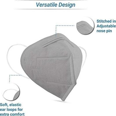 SanNap N95 Face Mask - Grey (Pack of 20) - Face Mask