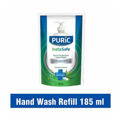 Puric InstaSafe Germ Protection Hand Wash - Camphor & Neem (Refill) 185 ml - Hand Wash & Soaps