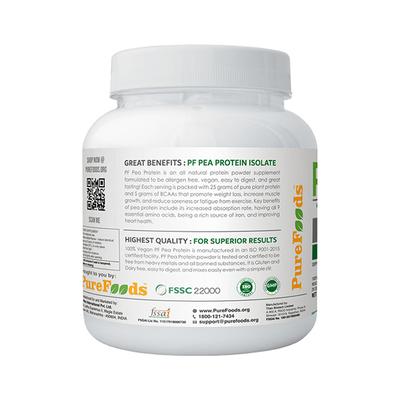 PureFoods PF Pea Protein Powder - Banana Flavour 910 gm - Workout Essentials