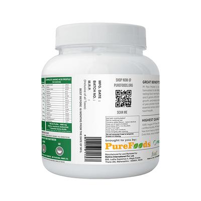 PureFoods PF Pea Protein Powder - Banana Flavour 910 gm - Workout Essentials