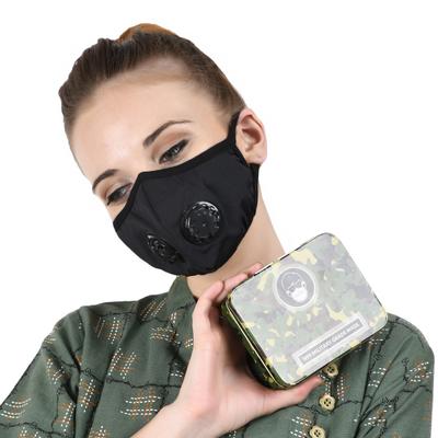 Military Grade N99 Face Mask With Two Valves (L) - Black (Pack of 1) - Face Mask