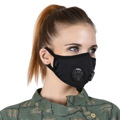 Military Grade N99 Face Mask With Two Valves (L) - Black (Pack of 1) - Face Mask