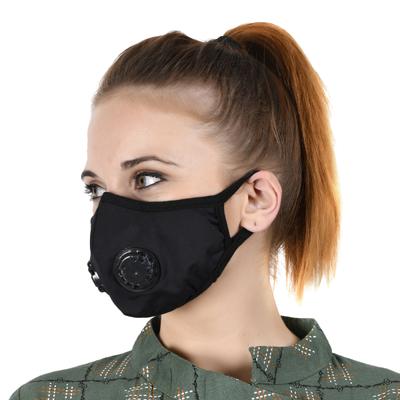 Military Grade N99 Face Mask With Two Valves (L) - Black (Pack of 1) - Face Mask