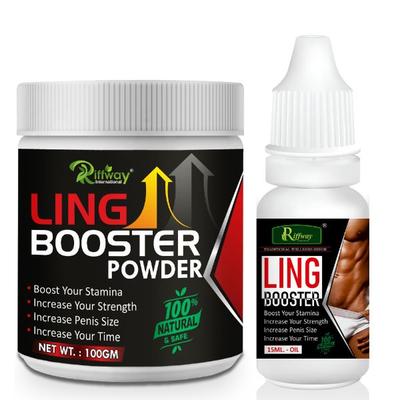 Riffway Ling Booster Powder 100 gm + Ling Booster Oil 15 ml - Sexual Healthcare