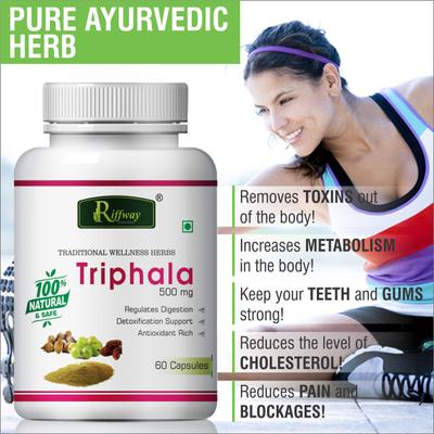 Riffway Triphala 500 mg Capsule 60's - Health Products