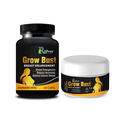 Riffway Grow Bust Capsule 60's + Cream 50 gm - Sexual Healthcare
