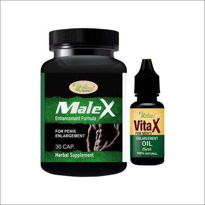 Riffway Male X Capsule 30's + Vita X Oil 15 ml - Sexual Healthcare